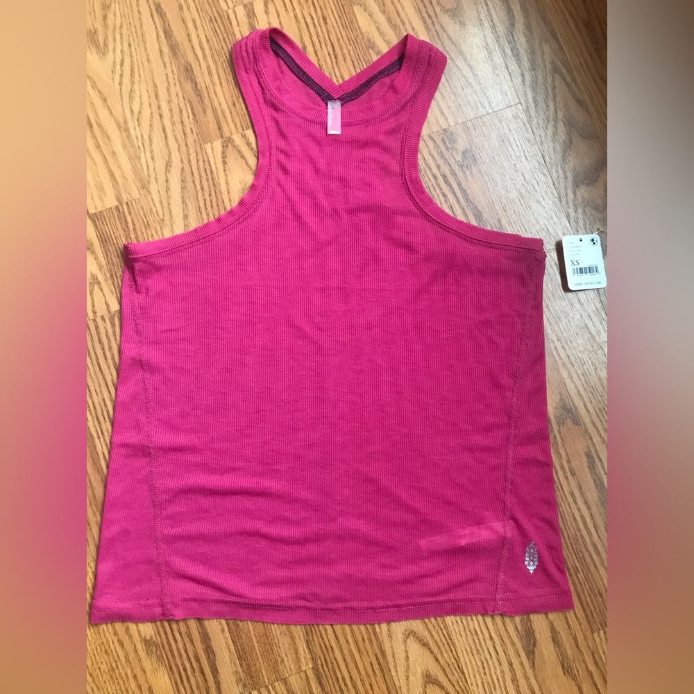 Free People Movement Very Varsity Athletic Tank Size XS (PINK)